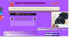 Desktop Screenshot of happytrailsgiantschnauzers.com